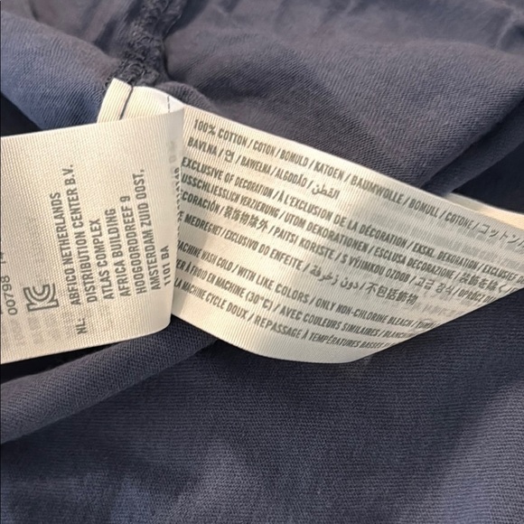 🌹Abercrombie and Fitch Blue Long Sleeve Bell Sleeve Top - Picture 3 of 4